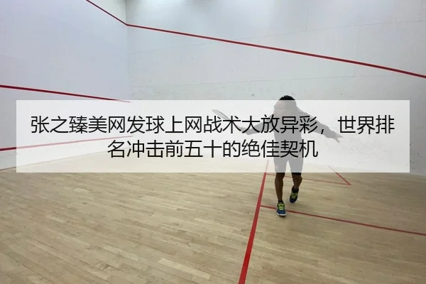 张之臻美网发球上网战术大放异彩，世界排名冲击前五十的绝佳契机